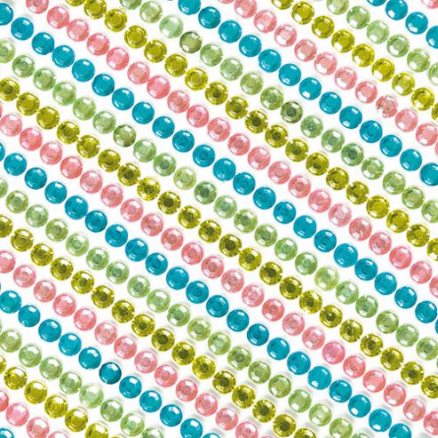 Image of Pastel Gem Self-adhesive Strips (pack Of 36)
