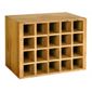 Kelburn Furniture Bordeaux Wine Rack Insert for Console Table in Medium Oak Stain and Satin Lacquer