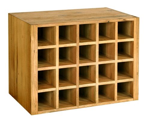Image of Kelburn Furniture Bordeaux Wine Rack Insert For Console Table In Medium Oak Stain And Satin Lacquer