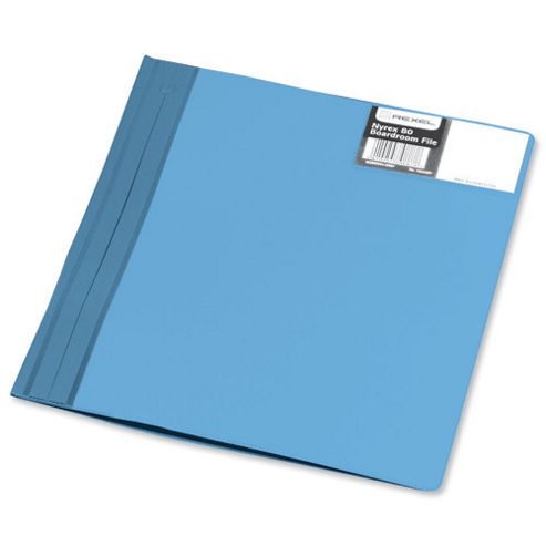 Image of Rexel Nyrex Boardroom Flat File Semi-rigid With Inside Front Full Pocket A4 Blue Ref 13035bu [pack 5]