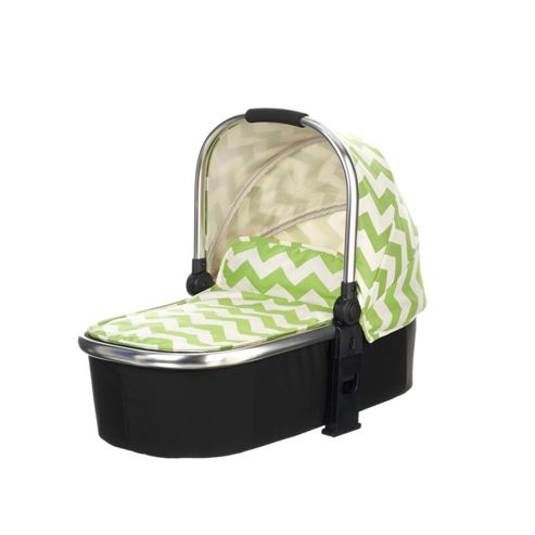 Image of Obaby Chase Carrycot - Zigzag Lime