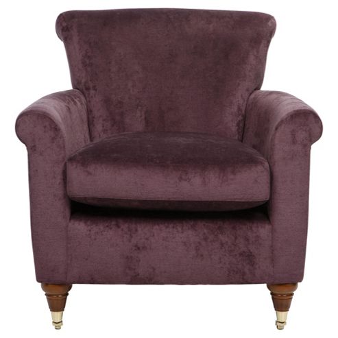 Image of Pemberley Armchair Velvet Plum