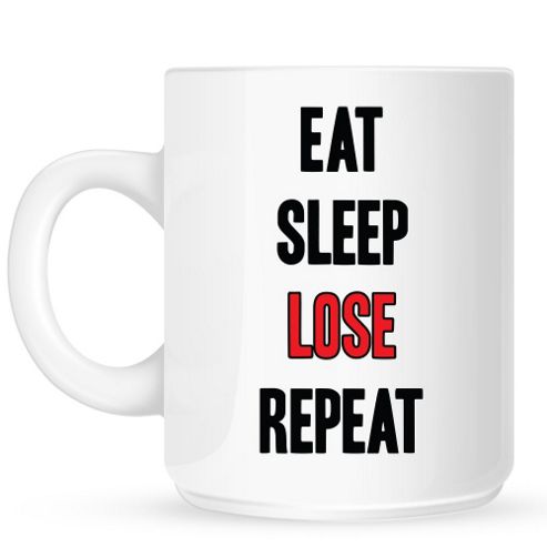 Image of Eat Sleep Lose Repeat 10oz Ceramic Mug