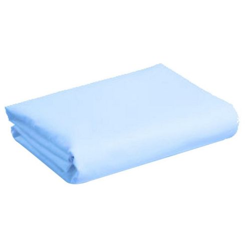 Image of Single Cot Bed Jersey Fitted Sheet (blue)