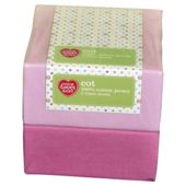 Tesco Loves Baby Cot Jersey Fitted sheet 2 pack Pink