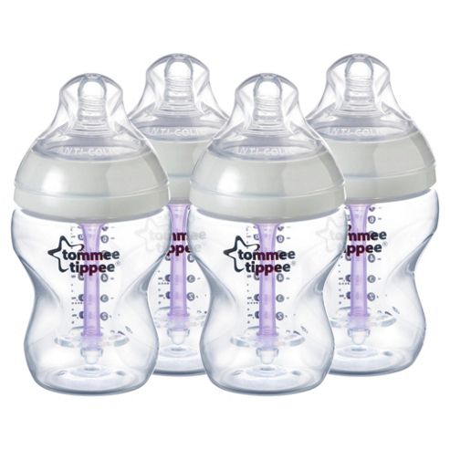 Image of Tommee Tippee Closer To Nature Advanced Comfort Bottles 260ml - 4 Pack