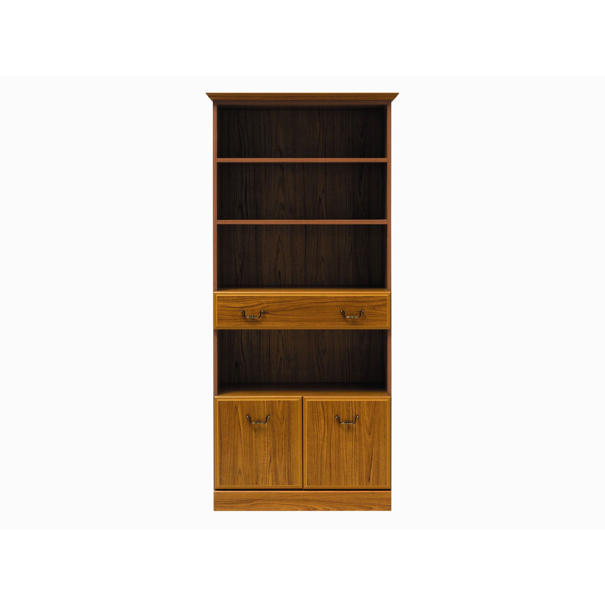 Caxton Tennyson Tall Bookcase in Teak at Tesco Direct