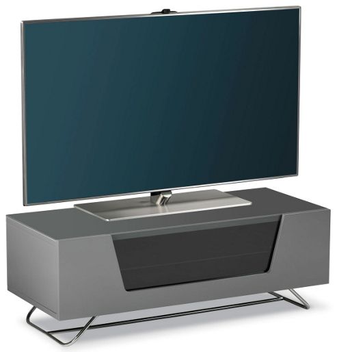 Image of Alphason Chromium Grey Tv Stand For Up To 50 Inch Tvs