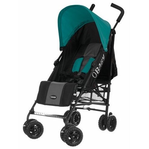 Image of Obaby Atlas Stroller (grey Stripe/turquoise)