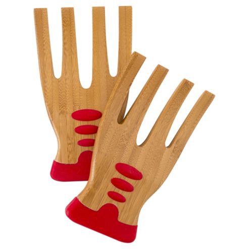 Image of Tesco Bamboo/silicone Salad Hands