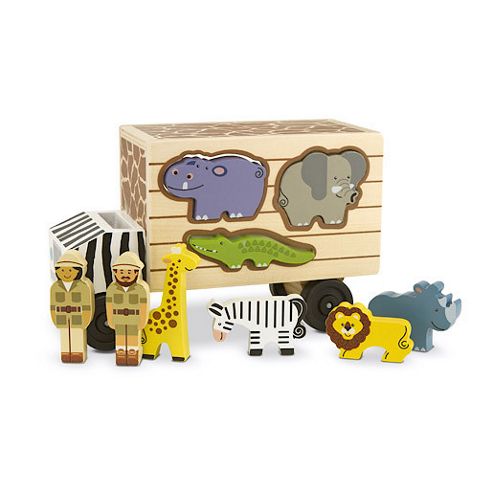 Image of Melissa & Doug Animal Rescue Shape-sorting Truck