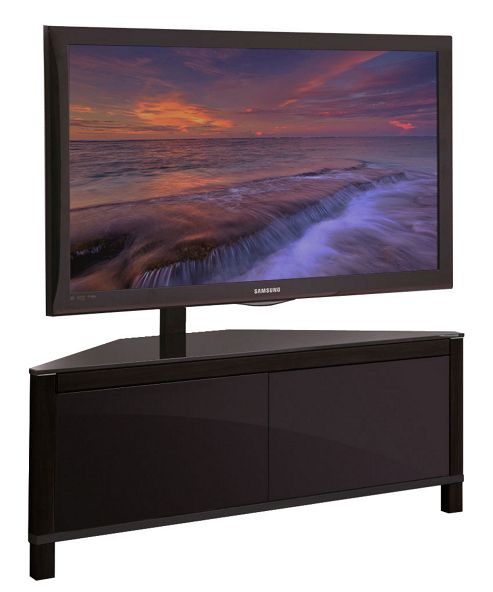 Image of Apus 1100 Black Corner Cantilever Tv Stand