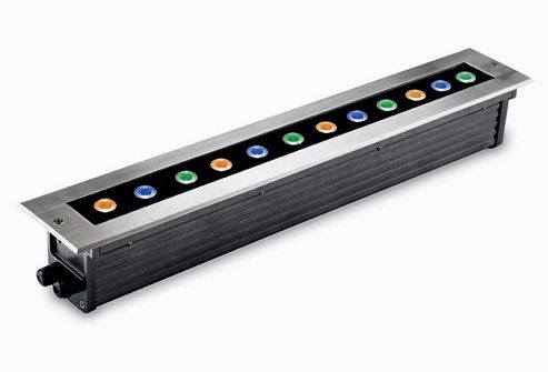 Image of Leds-c4 Gea Twelve Light Directional Drive Over Ground Light With Rgb Light