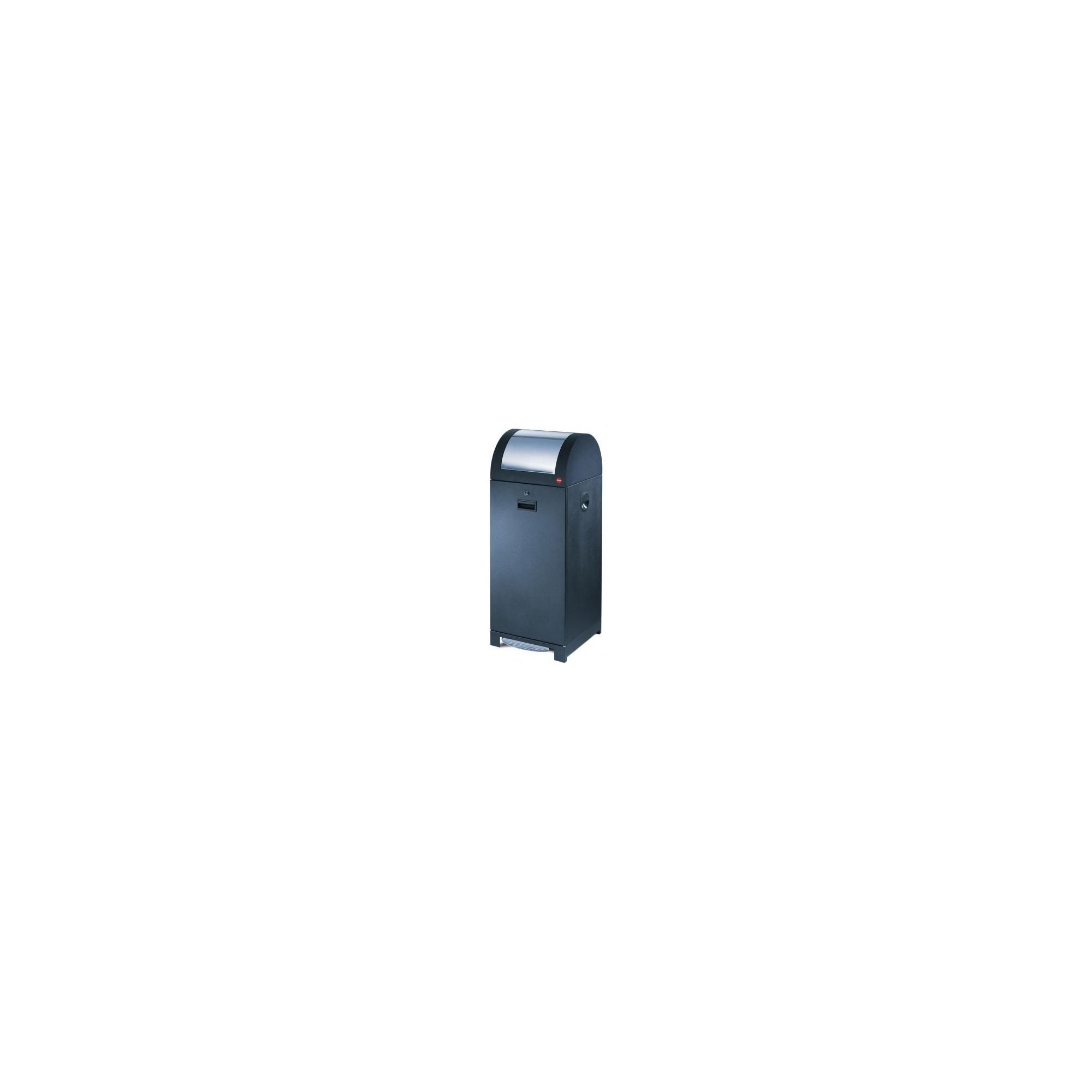 Hailo ProfiLine WSB Design 70 Recycling and Waste Bin in Black with Galvanized Inner Bin at Tescos Direct