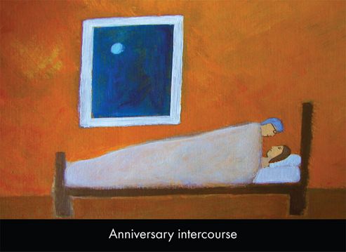 Image of Holy Mackerel Anniversary Intercourse Greetings Card