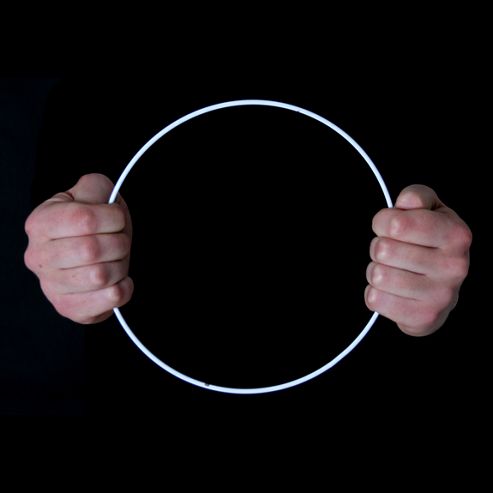 Image of White Coated Lampshade Ring - 200mm (8") Diameter