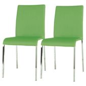 Denna Pair Dining Chairs Green