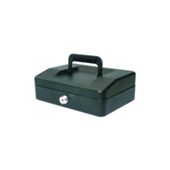 Helix 200mm Sloping Lid Cash Box Black WA7010