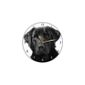 Smith & Taylor Black Labrador Dog Round Wall Clock
