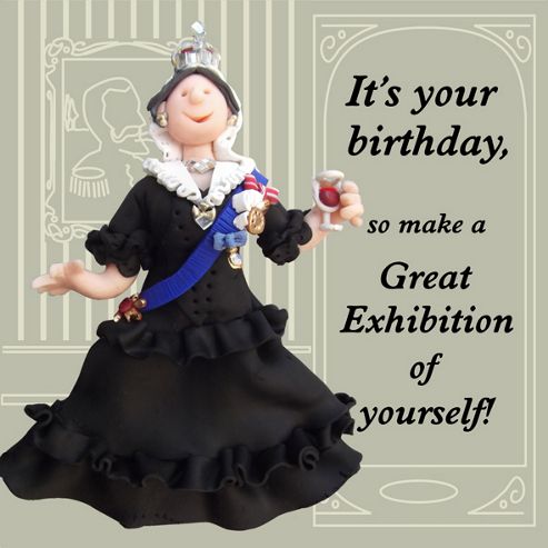 Image of Holy Mackerel Queen Vic Great Exhibition Greetings Card