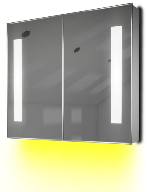 Image of Ambient Demist Bathroom Cabinet With Sensor & Internal Shaver Socket K80y