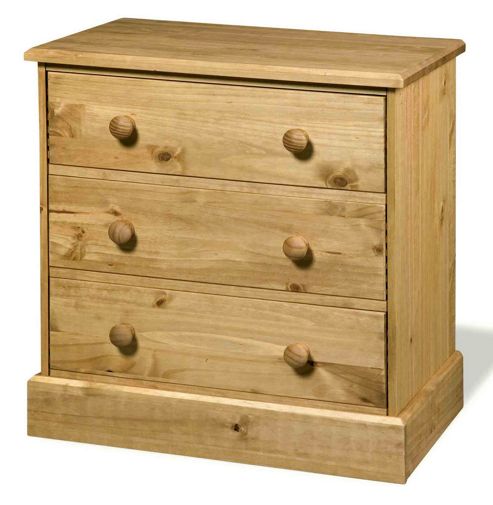 Image of Core Products Cotswold Ct313 3 Drawer Pine Chest