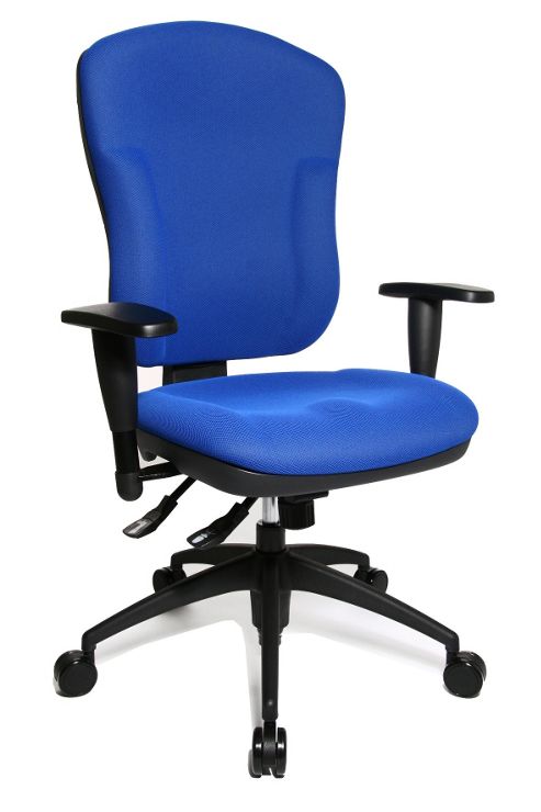 Image of Topstar High-back Task Chair - Without Arms - Blue