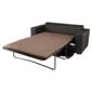 Stanza Leather Effect Sofabed Black