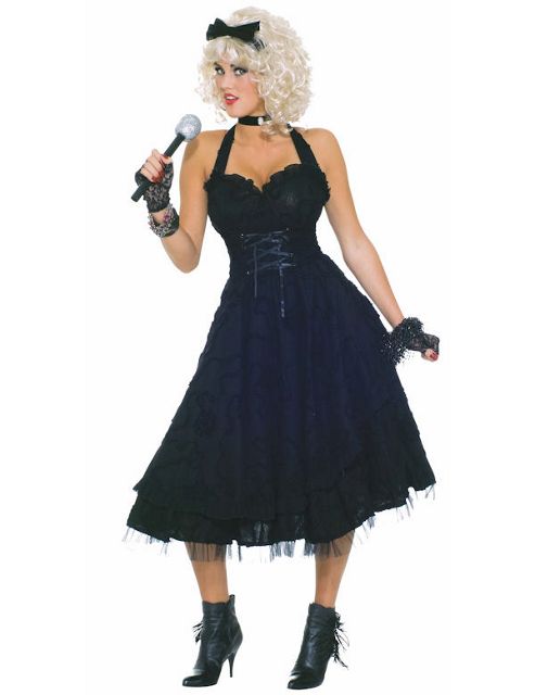 Image of Adult Material Girlie 80s Costume
