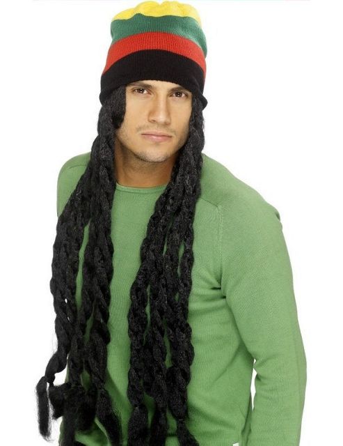 Image of Rasta Hat With Dreadlocks