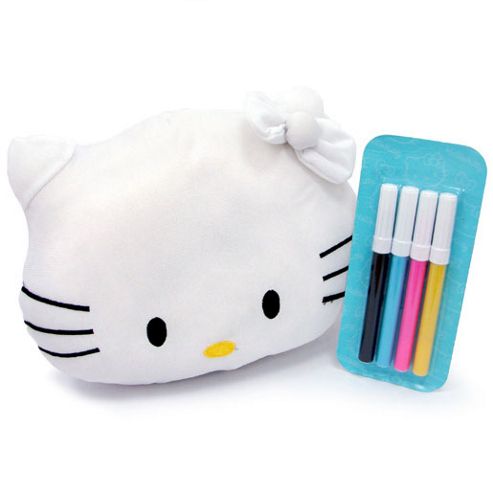 Image of Hello Kitty Colour Me Soft Toy With Markers