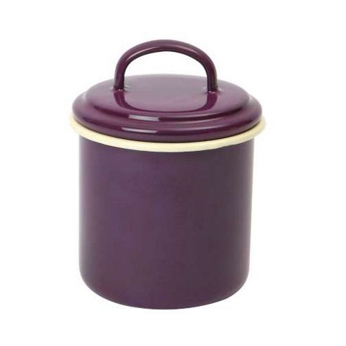 Image of Vintage Home Storage Jar - Aubergine