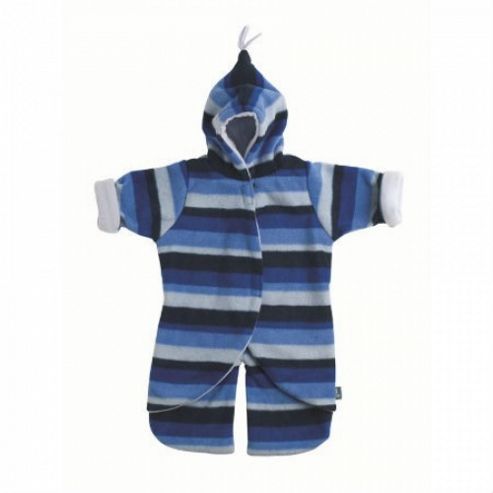 Image of Buggy Snuggle Babysnug Split Leg (blue Stripe 0-6 Months)