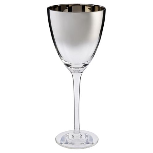 Image of Tesco Grand Hotel Metallic Wine Glasses, 2 Pack