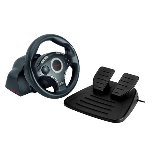 Image of Gxt 27 Force Vibration Steering Wheel For Ps3/2 & Pc