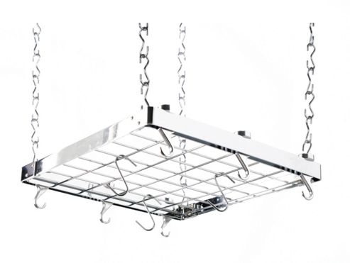 Image of Hahn Square Ceiling Rack In Chrome