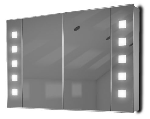 Image of Bluetooth Rgb Audio Cabinet With Demister, Shaver Socket & Sensor K74rgbaud