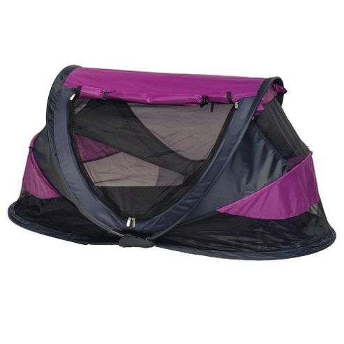 Image of Nsauk Deluxe Pop Up Travel Cot Large Purple 0-4 Years