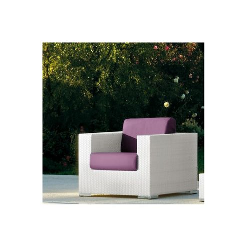 Image of Varaschin Cora Sofa Chair By Varaschin R And D - White - Panama Castoro