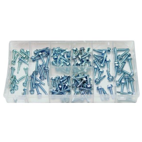 Image of 120-piece Hex-head Self-drilling Screw Assortment