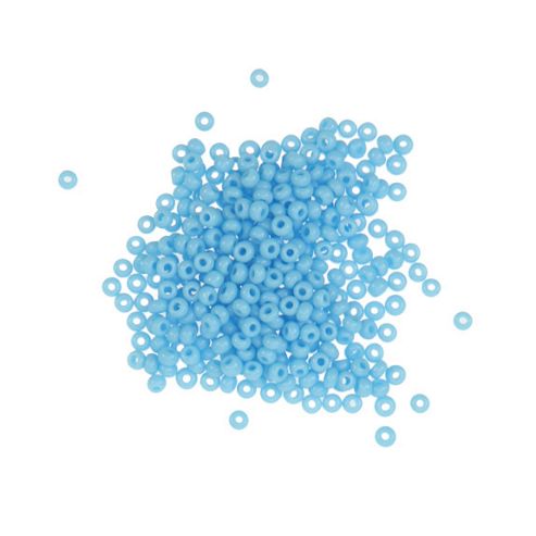 Image of Czech Seed Bead 10/0 Op Light Blue