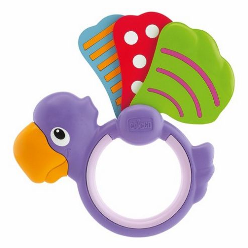 Image of Chicco Baby Senses Rattle (parrot)