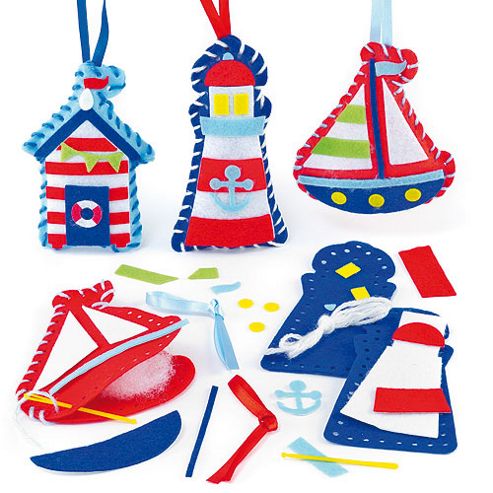 Image of Seaside Decoration Sewing Craft Kits (pack Of 3)