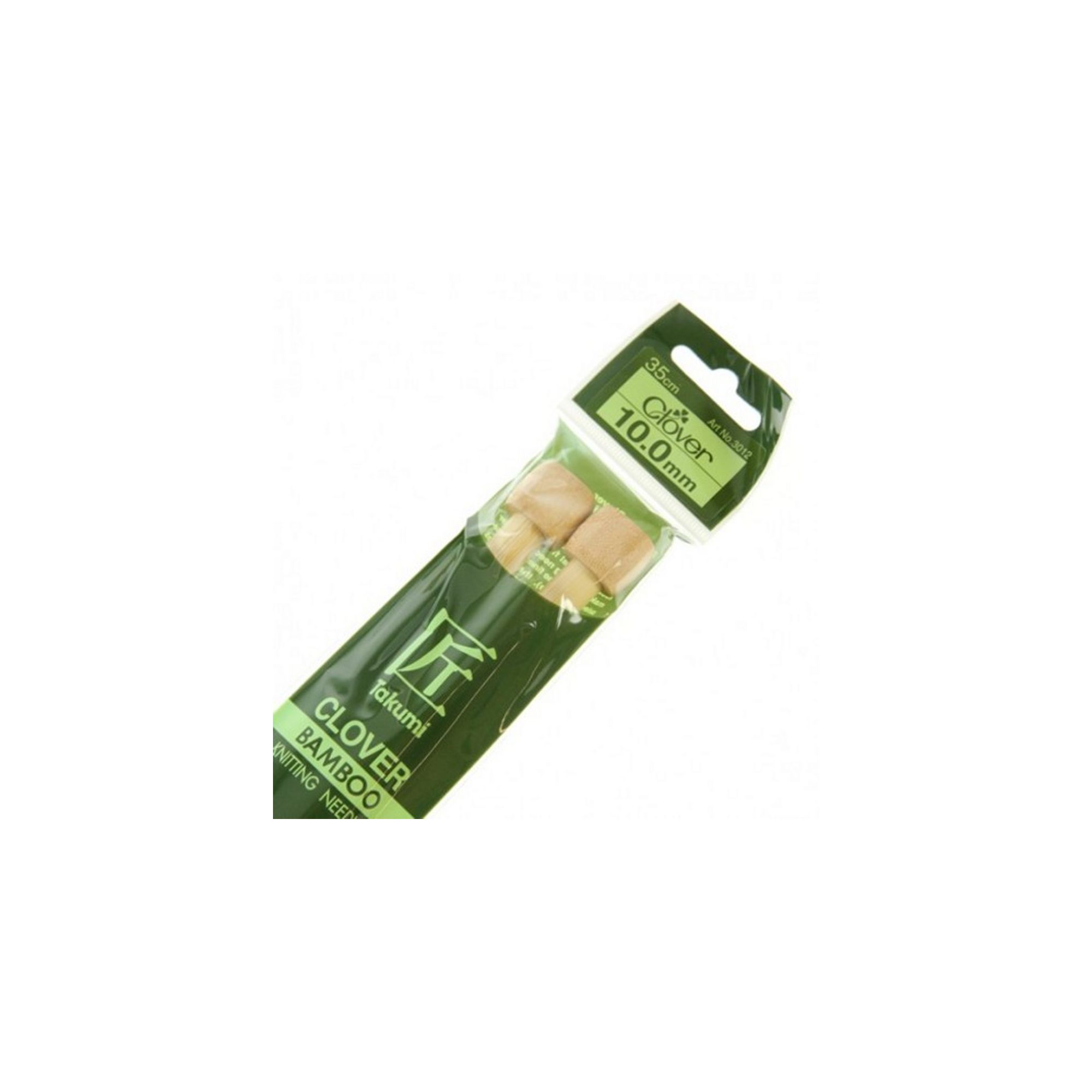 Clover Takumi Bamboo Knitting Needles 100mm 2pk