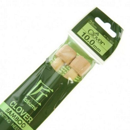 Image of Clover Takumi Bamboo Knitting Needles - 10.0mm - 2pk