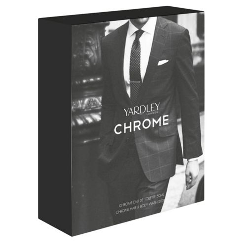 Image of Yardley London Chrome Edt 50ml And Hair & Body Wash 200ml Gift