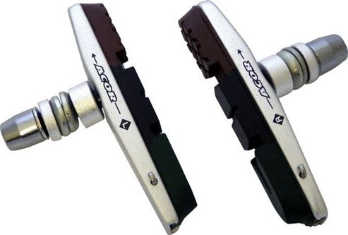 Image of Acor Cartridge V-brake Pads: Silver/triple Compound