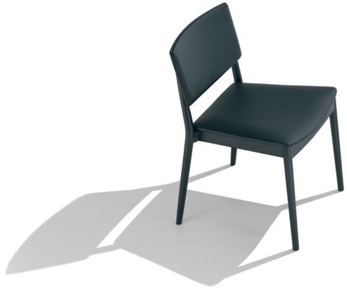 Image of Andreu World Happy Side Chair - Upholstered - Fabric Field-grey