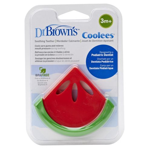 Image of Dr Brown's Watermelon 'coolees' Shape Teether