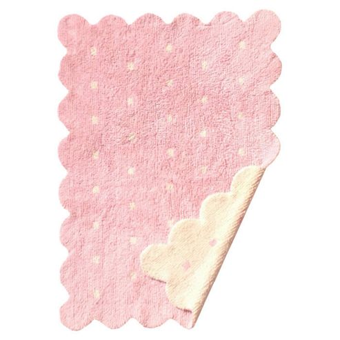 Image of Lorena Canals Galleta Pink-beige Reversible Children's Rug - 120 Cm W X 160 Cm D (3 Ft 11 In X 5 Ft 3 In)
